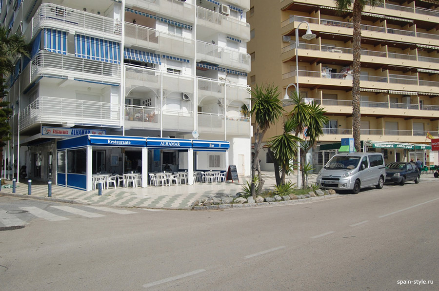 Seaview  apartment for rent in Almuñecar, Restaurant Alhamar
