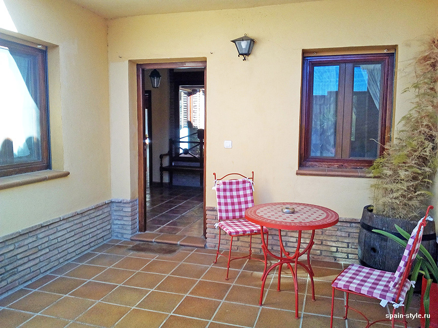 Patio,  Country house in Granada with a tourist accommodation business 