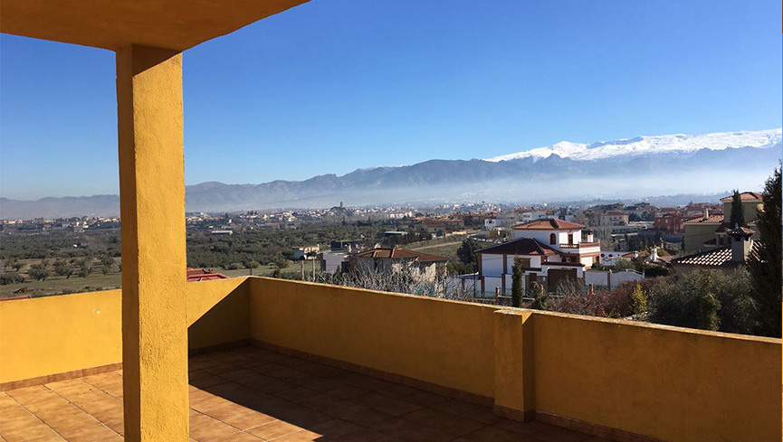 Vista desde el ático a  Sierra Nevada