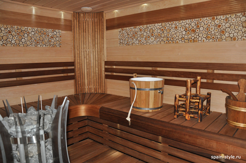 Sauna, Holiday seaview villa in Benalmádena for 12 people