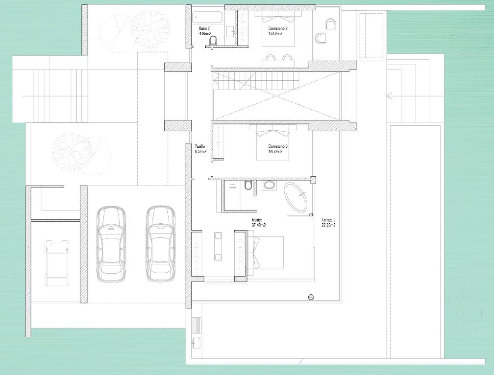 El plano, Chalet en Benahavís con vistas a la montaña y campo de golf