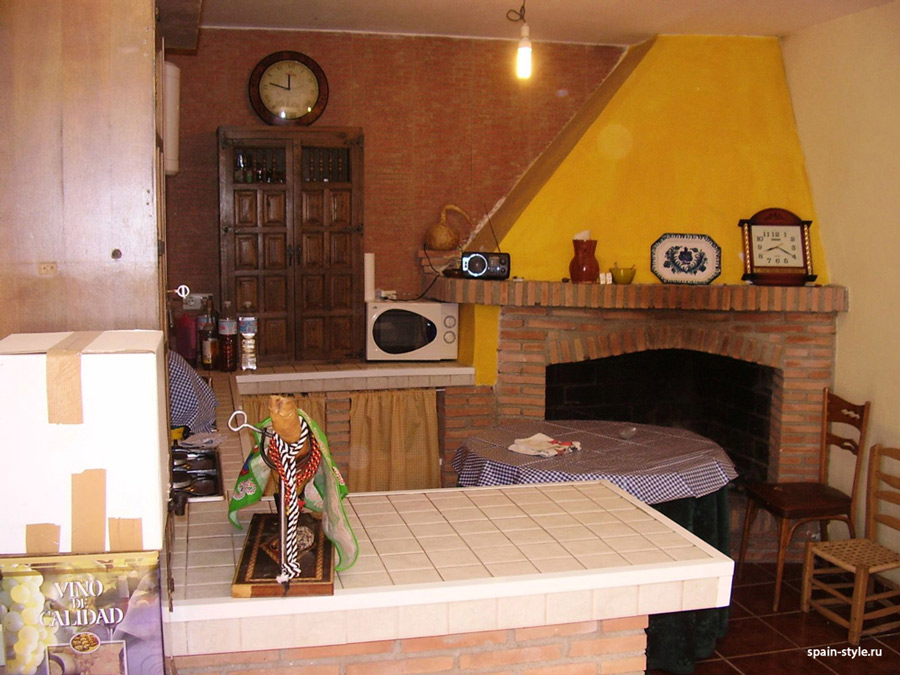 Open kitchen,  Agricultural farm with a farmhouse in the Contraviesa 