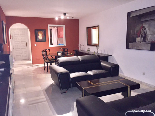 Living room,  Apartment for rent in  Marbella 