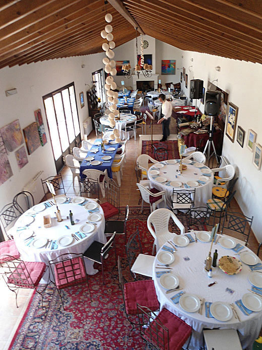 El salón de actos y reuniones como el restaurante,  Mansion de lujo en Granada