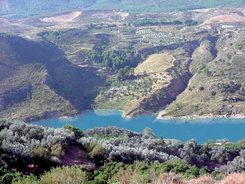 Vista de un lago de montaña,  Solar urbano con proyecto  en Provincia de Granada, Valle de Lecrín  