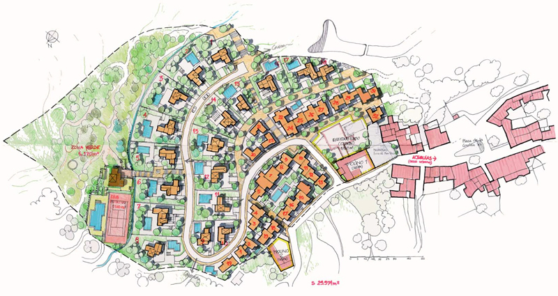 Propuesta de conjunto residencial,   Solar urbano con proyecto  en Provincia de Granada, Valle de Lecrín  