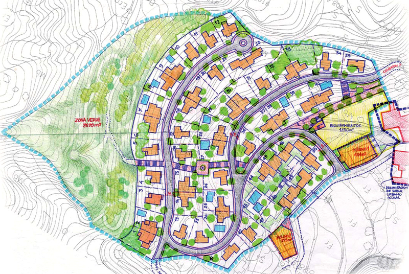 Propuesta de conjunto residencial, Solar urbano con proyecto  en Provincia de Granada, Valle de Lecrín  