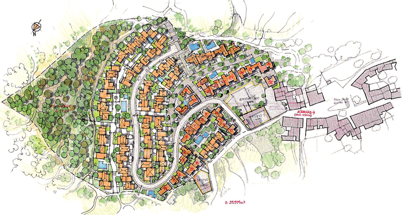 Propuesta de conjunto residencial,  Solar urbano con proyecto  en Provincia de Granada, Valle de Lecrín  