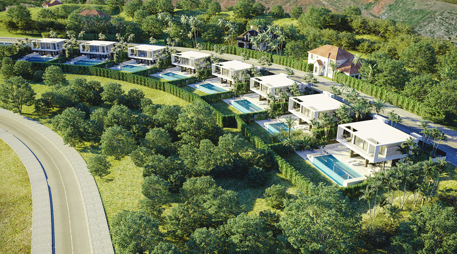 New luxury complex of 8 villas in Valle Romano