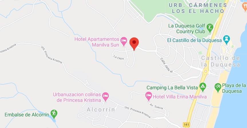 Location of the villa