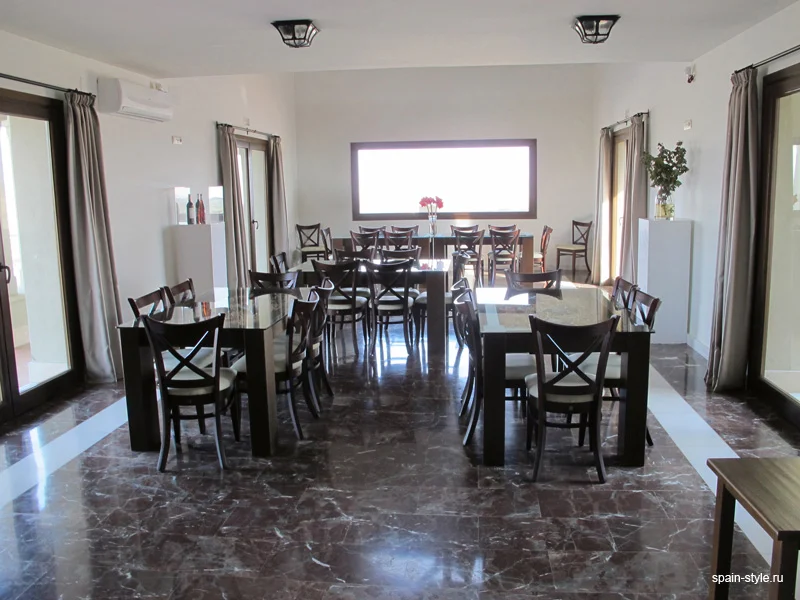 Sala de catas de la bodega