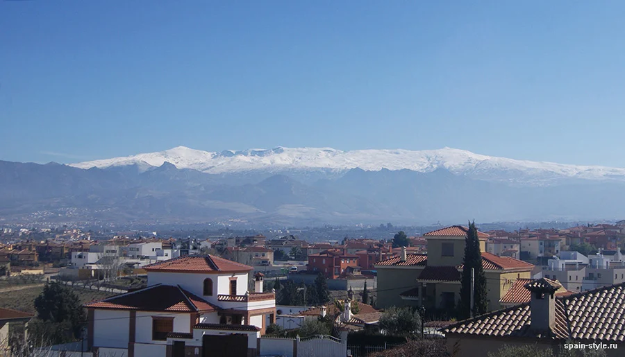 Vista de las montañas de Sierra Nevada