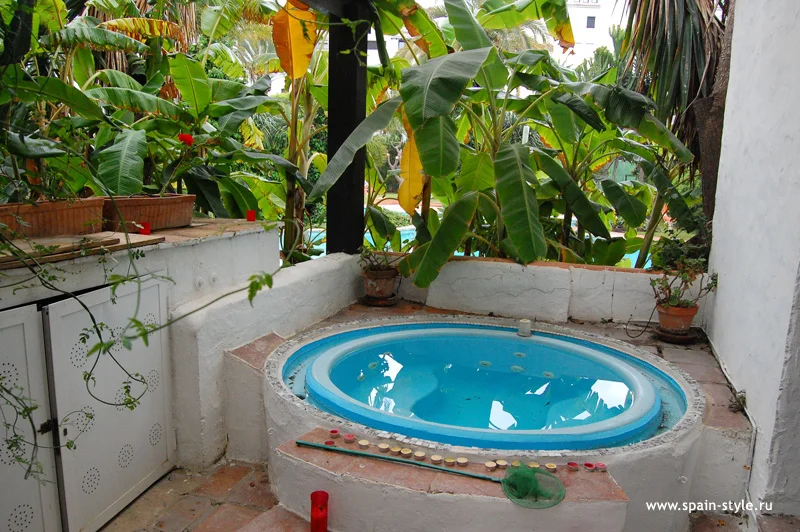 Jacuzzi en la terraza