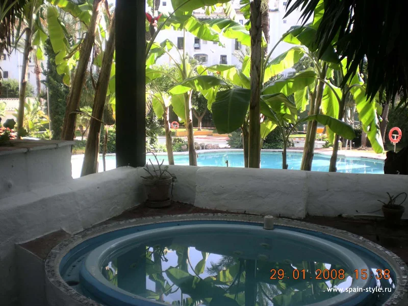 Jacuzzi en la terraza