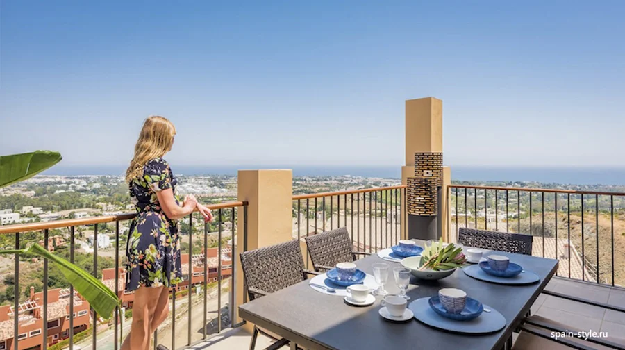Vista al mar desde la terraza